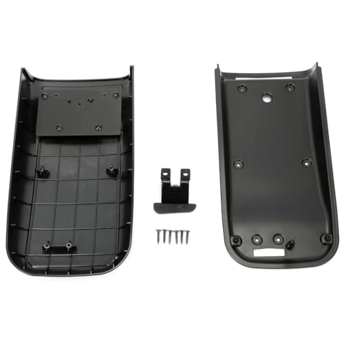 2 Set of - Center Console Armrest Cover Lid Kit for 9-7x for Bravada for Ascender for Envoy for Trailblazer EXT for Trailblazer for Rainier (Black,Plastic)