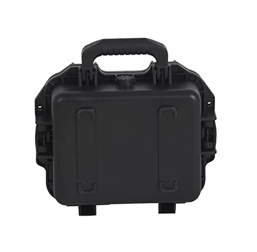MEIJIA Premium Waterproof Hard Compact Camera Case with customizable fit foam,Full Protection with Light&Convenient Design,11.8"x9.82"x4.7",Elegant Black - size: 11.8"x9.82"x4.7"