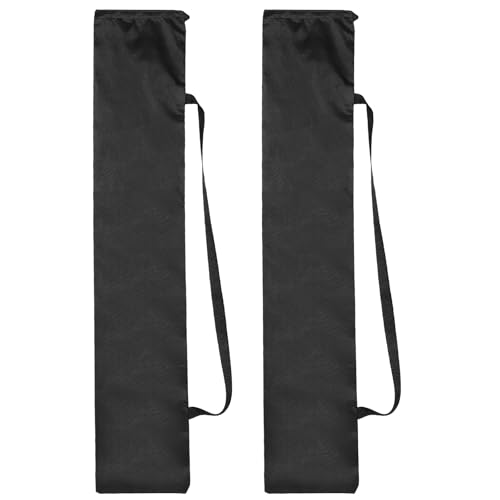 PATIKIL 39 x 7 Inch Tripod Carrying Case, 2 Pack Camera Tripod Carrying Bags Oxford Cloth Padded Bag for Camera Gear Mic Light Stand Sheet Music Photography Accessories, Black - size: 39 x 7 Inch