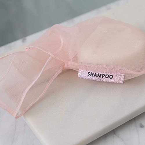 Kitsch Soap Saver Bag – Patented Mesh Bag Soap Holder - Blush | for Shampoo and Conditioner Bars – Extends Use & Prevents Soggy Mess – Recycled Beauty Mesh Pouch, Eco-Friendly - color: Blush