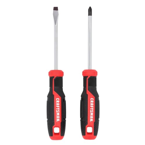 CRAFTSMAN 2 Pc Screwdriver Set, Phillips Screwdriver #2 and 1/4 In Flathead (CMHT65133) - style: New Version