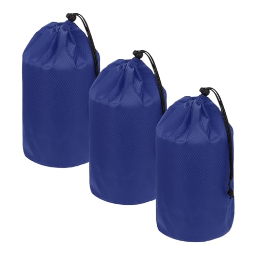 Drawstring Bag with Toggle Cinch Sack and Ditty Pouch Durable Ditty - color: Sapphire, size: 6x12inch
