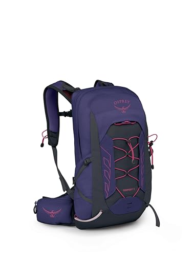 Osprey Tempest 11L Women's Lightweight Hiking Backpack, Purple OS - color: Deep Fig/Hotspot Pink, size: 11L - Standard Fit
