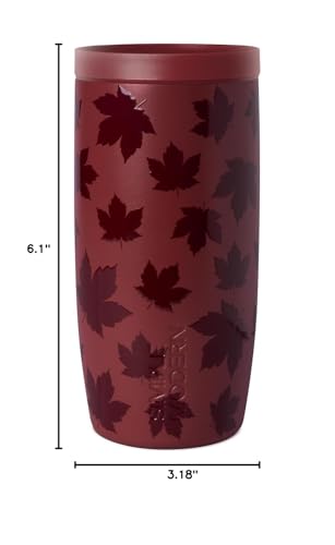 Simple Modern Halloween Travel Coffee Mug 360° Lid | 16oz | Leaves - color: Autumn Maple, style: Coffee Tumbler
