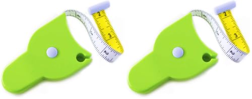 Perfect Body Tape Measure - 80 Inch Automatic Telescopic Tape Measure - Retractable Measuring Tape for Body: Waist, Hip, Bust, Arms, and More (Green - 80 inch) (Pack of 2) - color: Green, size: 80 Inch (Pack of 2)