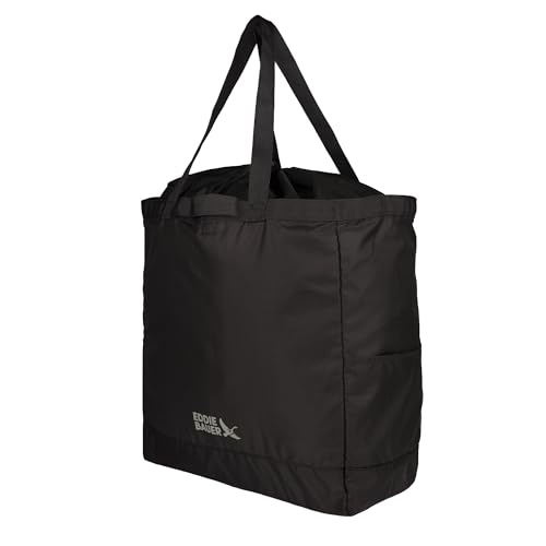 Eddie Bauer Stowaway Packable Tote Bag - color: Onyx