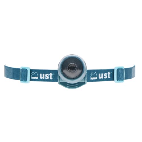 ust Waterproof SplashFlash LED Headlamp with Clip and Headstrap, Orange/Gray, One Size for Camping, Outdoor Survival, Emergency