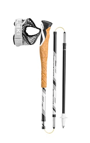 LEKI Cross Trail FX.One Superlite Trekking Poles | Carbon, Adjustable, Lightweight Trail Running & Hiking Sticks, Foldable - size: 120 cm