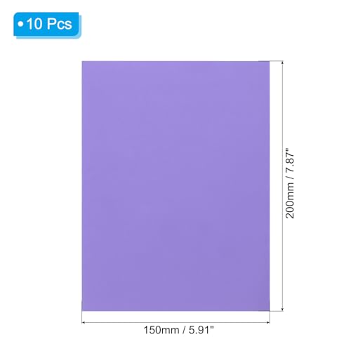 PATIKIL Down Jacket Repair Patch 6" x 8", 10 Pack Self Adhesive Nylon Fabric Patch for Tent Clothes Outdoor Camping Gear, Purple - color: Purple