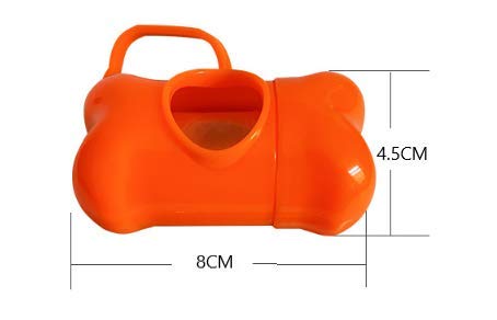 5 PCS Bone Shaped Poop Bag Dispenser (Random Color)