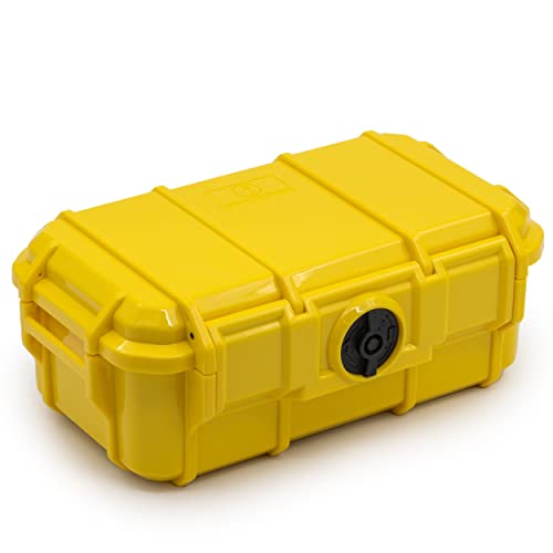 Seahorse 57 Portable Waterproof Dry Box Protective Case - Travel Safe/Mil Spec / IP67 Waterproof/USA Made - for Cameras, Action Cams, Ammunition, Rifle Ammo, Marine (Yellow) - color: Yellow