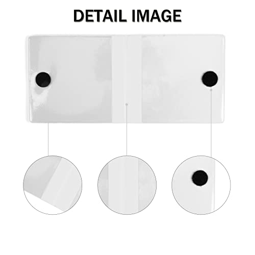 UYYE Car Registration & Insurance Card Holder, 2-Pack - White, Waterproof, 4-Compartment, Unisex-Adults Car Organizer - color: Leather White