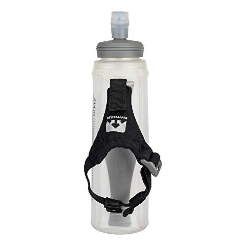Nathan Pinnacle Lite Handheld 14oz Flask, Handheld Water Bottle for Marathons, Hiking, Ultra Running and Outdoor Activity
