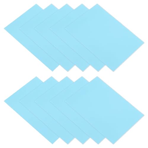 PATIKIL Down Jacket Repair Patch 6" x 8", 10 Pack Self Adhesive Nylon Fabric Patch for Tent Clothes Outdoor Camping Gear, Light Blue - color: Light Blue