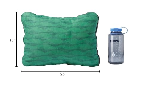 Therm-a-Rest Compressible Camping and Backpacking Pillow, Green Mountains Print, Large - color: Green Mountains Print, size: Large - 16 x 23 Inch