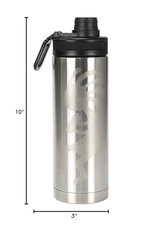 Vacuum Insulated Water Bottle, 18 Ounces, Stainless Steel - color: Stainless Steel