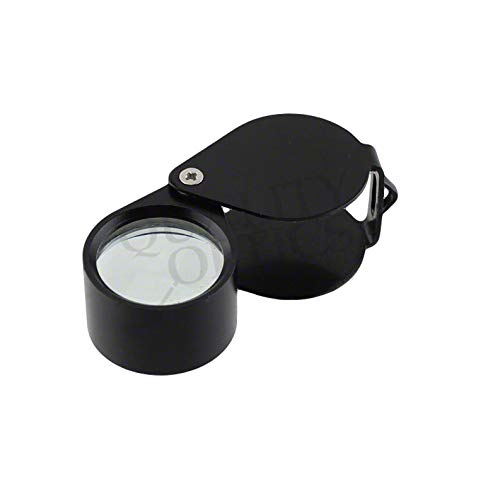 USA Folding Jewelers Loupe Style Pocket Magnifier - style: 5 Pack 10x Economy Black Loupe