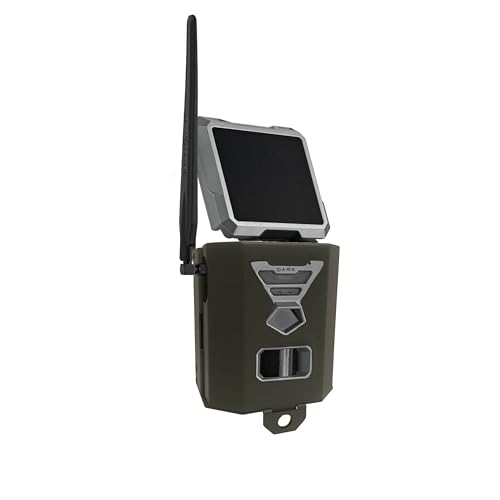 Protective Case for Cellular Trail Cameras - Fits Flex, Flex-G6, and Flex-S - Lockable Steel Case with Robust Protection, Solar Panel Port & Versatile Mounting Options, SB-500S