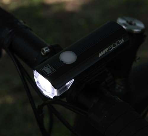 CATEYE AMPP USB Rechargeable Bike Light | Commuters, Road Cyclists & Mountain Bikers, Day & Night Riding Modes, IPX4 Waterproof, Tough & Durable - style: Ampp500s