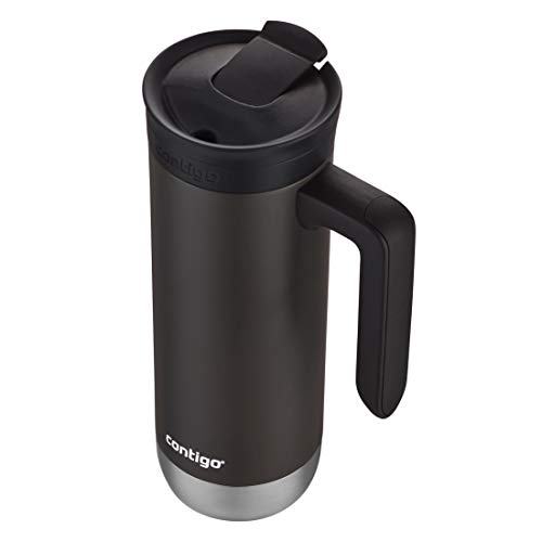 Contigo Superior 2.0 Stainless Steel Travel Mug with Handle with SNAPSEAL Lid, 20oz. - color: Sake, size: 20 Ounces