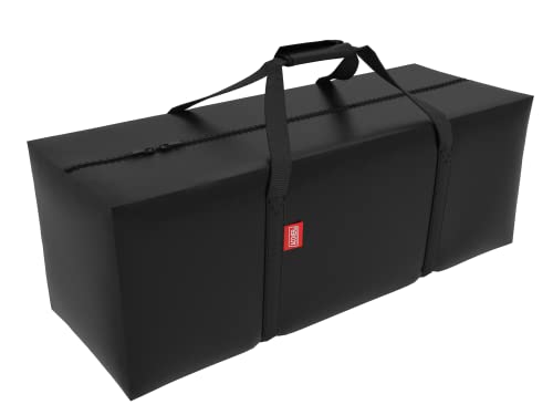 Outdoor Rectangular Cushion/Cover Storage Bag, Protective Zippered Storage Bags with Handles, 50''L x 13''W x 20''H Black - color: Black, size: 50''X13"X20''