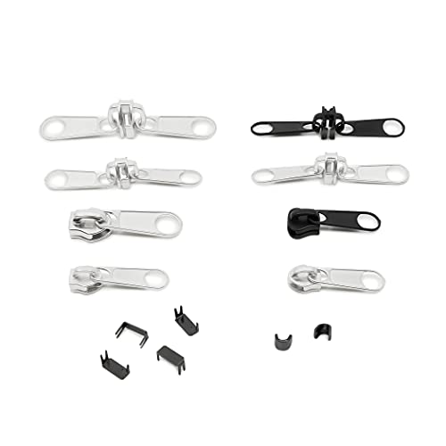 Dritz Outdoor Zipper Repair Kit, 14 Count of Assorted Sliders & Stops - style: Outdoor Zipper Repair Kit