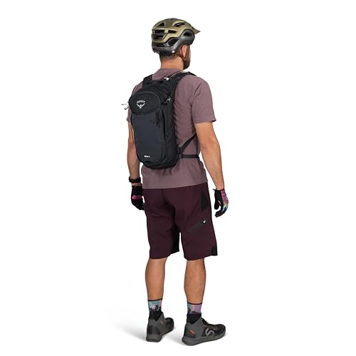 Osprey Berm Biking Backpack with Hydraulics Reservoir - Lightweight Hydration Backpack for Men and Women - color: Botswana Purple Dust Print, style: 12l