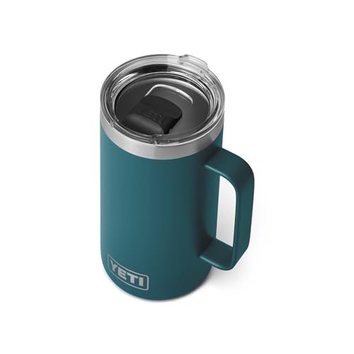 YETI Rambler 24 oz Mug, Vacuum Insulated, Stainless Steel with MagSlider Lid - color: Agave Teal