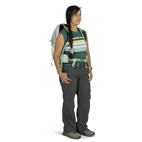 Osprey Tempest 22L Women's Lightweight Hiking Backpack, Green OS - color: Frosty Mint Green/Botanica, size: 22L - Standard Fit