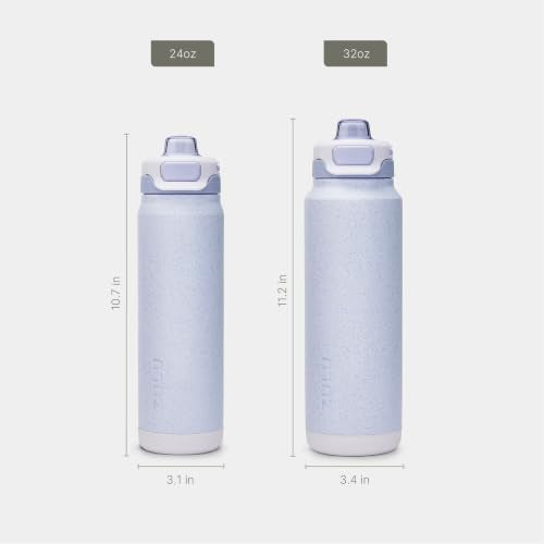 ZULU Powerfill Pro 32oz Stainless Steel Sip or Chug Water Bottle, Glacier Drift - color: Glacier Drift, style: 32oz