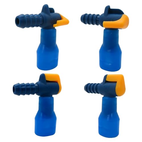 Premium 4-Pack Bite Valve Replacement Mouthpieces for Camelbak and Most Brands, with Shutoff Valve and Tube O-Ring for Hydration Bladder and Backpack Water Reservoir