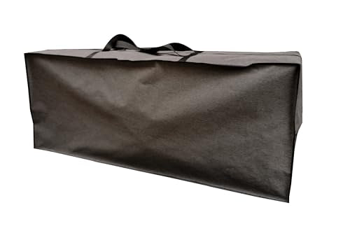 Outdoor Rectangular Cushion Storage Bag, Protective Zippered Storage Bags with Handles, 60"X20"X28" Dark Grey - color: Dark Grey, size: 60"X20"X28"