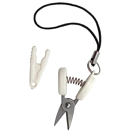 JubileeYarn Itty Bitty Snippy Portable TSA Compliant Keychain Scissors - White - 1 Pair - color: Volt White, size: 1 Pair