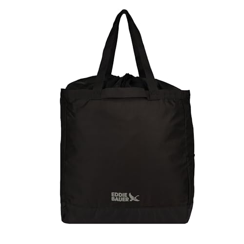 Eddie Bauer Stowaway Packable Tote Bag - color: Onyx