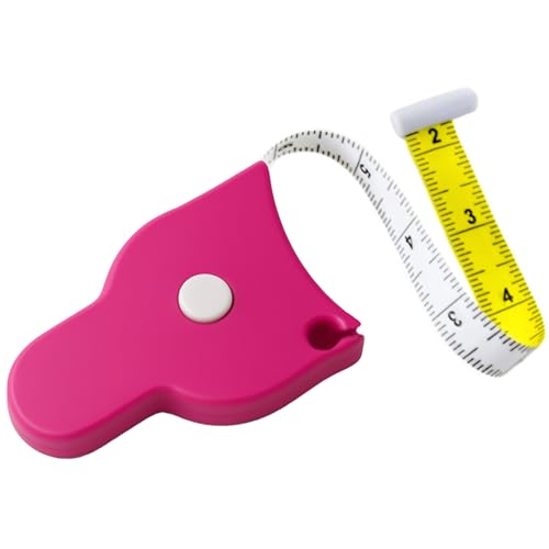 Perfect Body Tape Measure - 80 Inch Automatic Telescopic Tape Measure - Retractable Measuring Tape for Body: Waist, Hip, Bust, Arms, and More (Pink - 80 inch) - color: Pink, size: 80 Inch