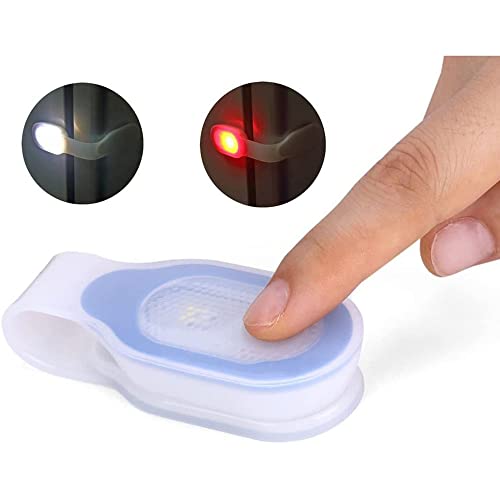 ALONEFIRE PL500 Clip on Light Flashlight Nurse Badge Accessories Must Haves USB Rechargeable Magnetic Nursing Light 3 Modes Nurse Lights for Night Shift Nurse Essentials, Shirt with Built-in Battery - color: Red_White Light