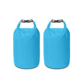 Dry Bag Set, Waterproof Small Lightweight Dry Bags for Paddle Board Kayaking, Fishing, Camping(Blue, 20L 2Pack) - color: Blue, size: 20L 2Pack