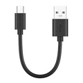 CableCreation Micro USB Charging Cable 6 inch, Short USB to Micro USB Cable - color: Black ABS, size: 0.5FT
