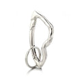 Cute Y2K Carabiner Keychain Clips Irregular Cool Multi-Use Large Heavy Duty Carabiner Hook Key Ring Outdoor Accessories Buckle - color: Silver Tone