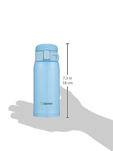 Zojirushi SM-SE36AL Stainless Steel Mug, 12-Ounce, Light Blue - color: Light Blue, style: 12-Ounce