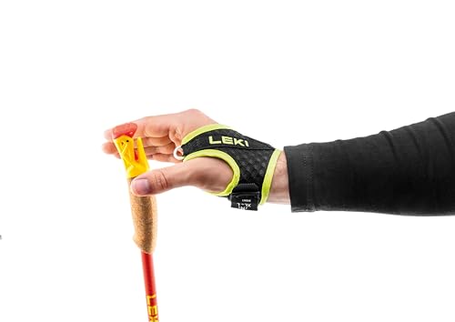 LEKI Ultratrail FX.One Superlite Trekking Poles | Carbon, Foldable, Ultralight Trail Running & Hiking Sticks - color: Red-Yellow-Carbon, size: 125 cm