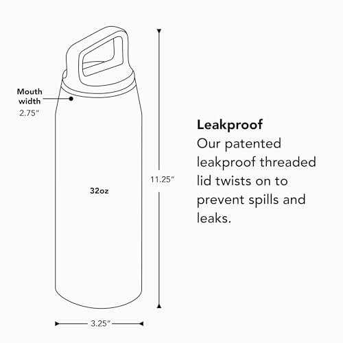 MiiR Wide Mouth Water Bottle, 32oz - color: Tidal Blue, size: 32 Ounces