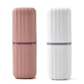 2pcs Toothbrush Travel Case, Travel Toothbrush Cup Case Toothbrush Holder Toothpaste Storage Box Multifunctional Large Capacity for Traveling, Camping, Trip