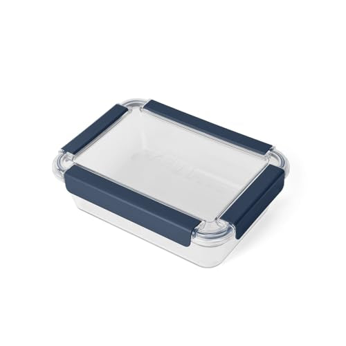 YETI Plastic Food Storage Container, BPA Free, Locking & Airtight Lid, Microwave, Freezer, and Dishwasher Safe, Leak-Proof, Cooler and Thin Ice Compatible - color: Navy - Large
