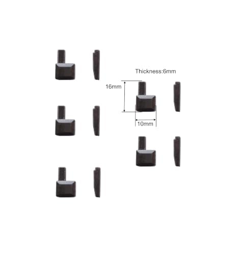 AOHOCA 10 pcs #10 Metal Zipper Slider Retainer Repair Kits (Gun Metal) - color: Gun metal
