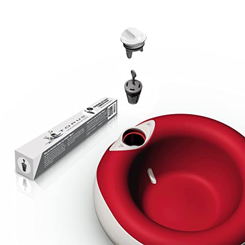 Maxi Filtered Water Bowl (Red)- 2 Liter - Home and Travel Bowl - Autofill - Portable - No Spill - Antimicrobial - BPA-Free - Dog - Cat - color: Red, size: Maxi (68 oz / 2L)