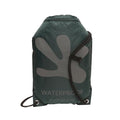 geckobrands Embark 10L Drawstring Backpack – Waterproof, Lightweight Dry Bag for Beach, Hiking, and Light Water Activities - color: Green/Grey