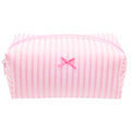 PAZIMIIK Cozy Makeup Bag for Women,Zipper Cosmetic Pouch,Stripe Cute Pink - color: Stripe Cute Pink