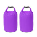 Dry Bag Set, Waterproof Small Lightweight Dry Bags for Paddle Board Kayaking, Fishing, Camping(Purple, 40L 2Pack) - color: Purple, size: 40L 2Pack