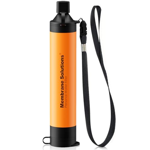 Membrane Solutions Personal Water Filter Straw S1 - color: Orange, style: 1 Pack